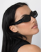 Lu Goldie Romy Sunglasses- Black