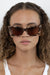 Lu Goldie Lucia Sunglasses- Choc Tort