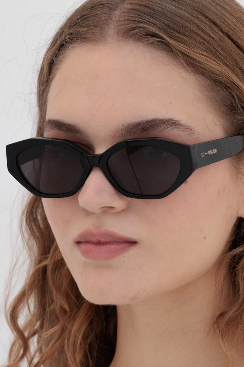 Lu Goldie Eliana Sunglasses in Black New Womens Sunnies LU—GOLDIE Eliana Sunglasses in Black – Lu Goldie main image 2