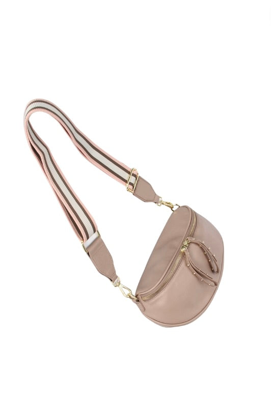 Hi Ho Silver Obsessed Bag Toffee/ Gold Pink Strap HyperLuxe Activewear