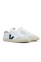 Veja Volley Canvas Sneaker- White/ Black