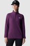 The North Face Women's 100 Glacier ¼ Zip Fleece- Black Currant