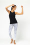 Vie Active X HyperLuxe Exclusive Rockell 7/8 Legging- Black/ White Python