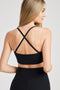 Year Of Ours Stretch Halter Tank- Black
