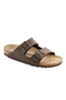 Birkenstock Arizona Birki Buc Regular Sandal- Mocca