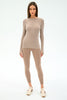 Splits 59 Louise Rib Long Sleeve- Latte