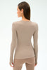 Splits 59 Louise Rib Long Sleeve- Latte
