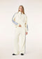 PE Nation Align Zip Neck Sweat- Whisper White