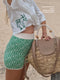 Juan & Me Iconic Yardage Short- Green