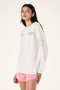 PE Nation Base LS Tee- Grey Marle