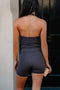 HyperLuxe Shape Halter Tank- Charcoal