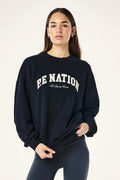 PE Nation Heritage Sweat- Dark Sapphire