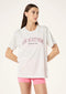 PE Nation Heritage Tee- Grey Marle