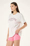 PE Nation Heritage Tee- Grey Marle