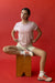 HyperLuxe Round Neck Shirt- Pink