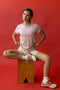 HyperLuxe Round Neck Shirt- Pink