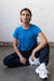 HyperLuxe Round Neck Shirt- Electric Blue