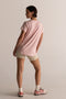 HyperLuxe V Neck Shirt- Pink