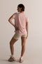 HyperLuxe Round Neck Shirt- Pink