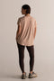 HyperLuxe V Neck Shirt- Nude