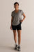 HyperLuxe V Neck Shirt- Grey