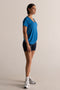 HyperLuxe V Neck Shirt- Electric Blue