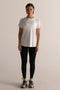 HyperLuxe Round Neck Shirt- White