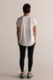 HyperLuxe Round Neck Shirt- White