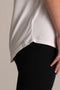 HyperLuxe V Neck Shirt- White