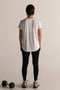HyperLuxe V Neck Shirt- White