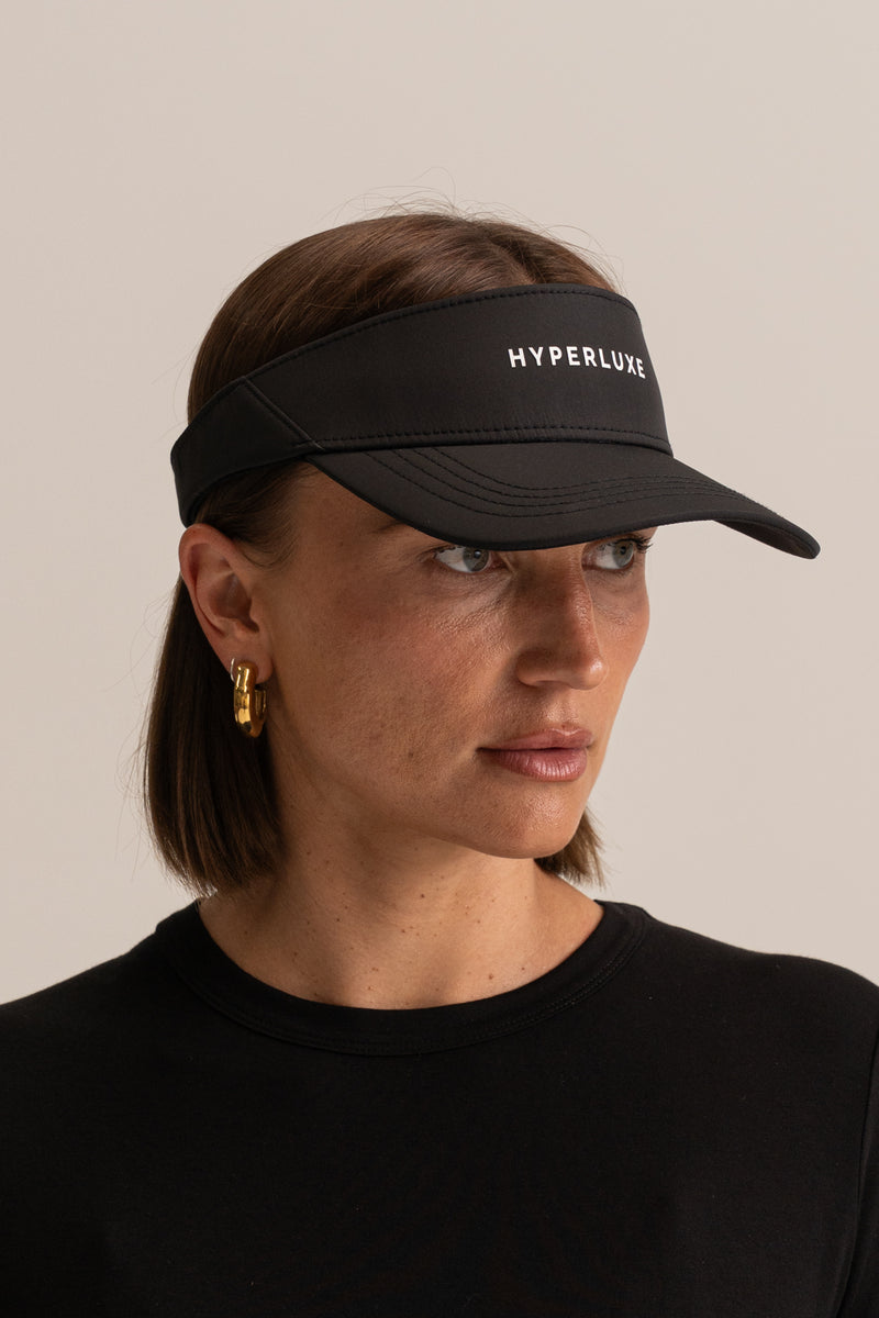 HyperLuxe Active Visor- Black– HyperLuxe Activewear