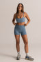 HyperLuxe Base 4" Bike Short- Denim Blue