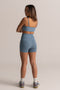 HyperLuxe Base 4" Bike Short- Denim Blue