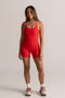 HyperLuxe Shape 5" Bike Short- Cherry Red