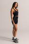 HyperLuxe Shape Longline Adapt Sports Bra- Black/ White