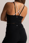 HyperLuxe Shape Longline Adapt Sports Bra- Black/ White
