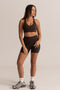HyperLuxe Shape Sports Bra- Espresso