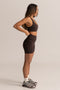 HyperLuxe Shape Sports Bra- Espresso