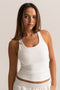 HyperLuxe Embrace Tank- White