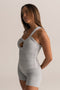 HyperLuxe Jordan Tank- Grey Marle