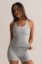 HyperLuxe Embrace Tank- Grey Marle