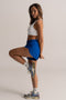 HyperLuxe Runners High Split Short- Cobalt