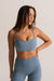 HyperLuxe Base Sports Bra- Denim Blue