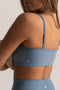 HyperLuxe Base Sports Bra- Denim Blue