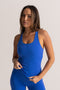 HyperLuxe Embrace Tank- Cobalt