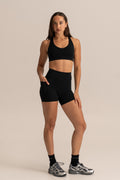 HyperLuxe Shape Sports Bra- Black