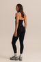 HyperLuxe Shape Halter Tank- Black