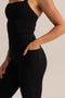 HyperLuxe Shape Full Length Pocket Legging- Black
