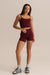 HyperLuxe Base 5" Bike Short- Burgundy