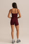 HyperLuxe Base Crop Tank- Burgundy